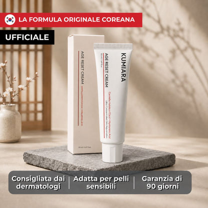 Tubetto della crema viso antietà Kumiara Age Reset, formula coreana